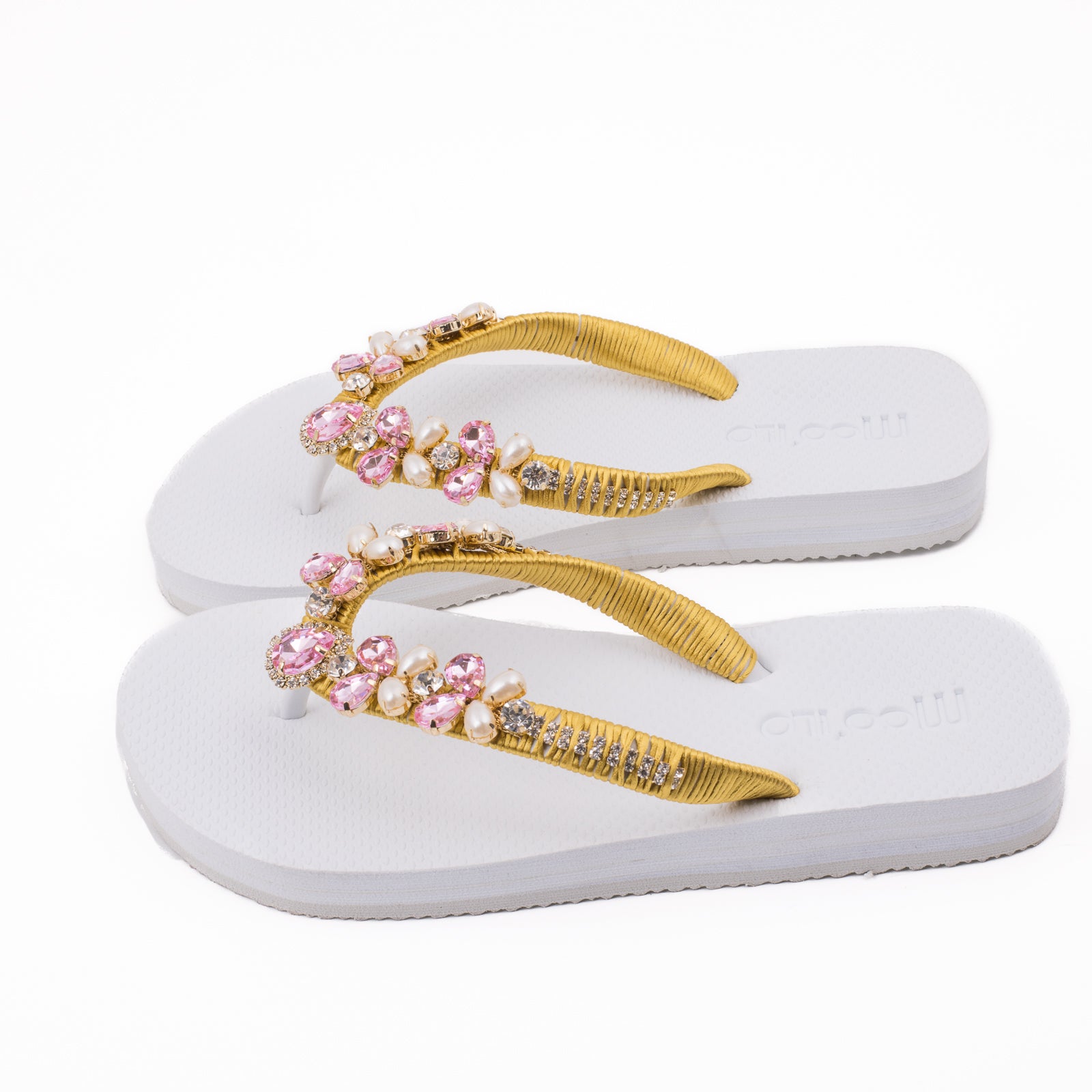 Flip-Flop / Band - Weiß -  Gold Rose / Kollektionswechsel