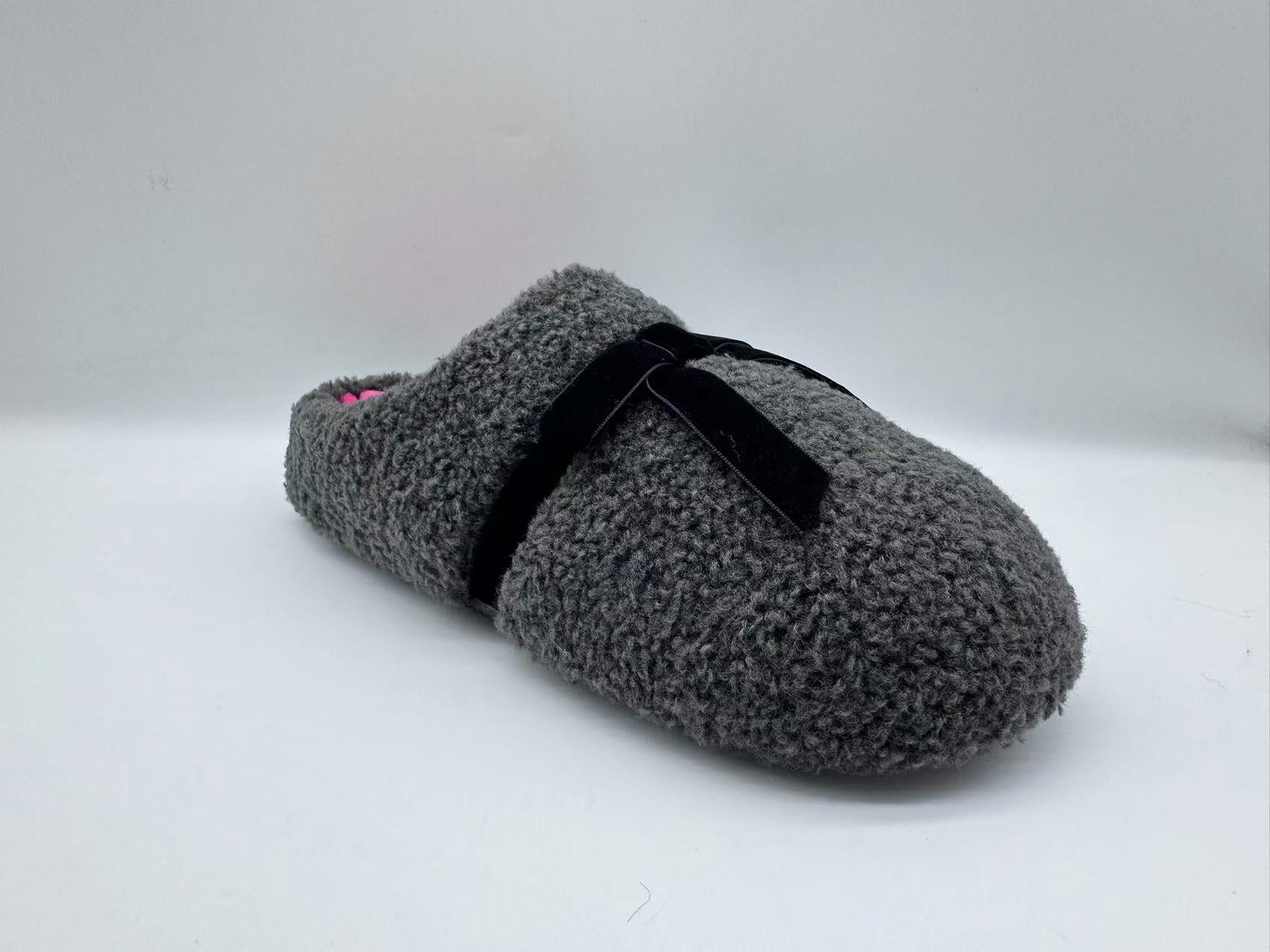 Zapatillas / Pantuflas con lazo - Negro