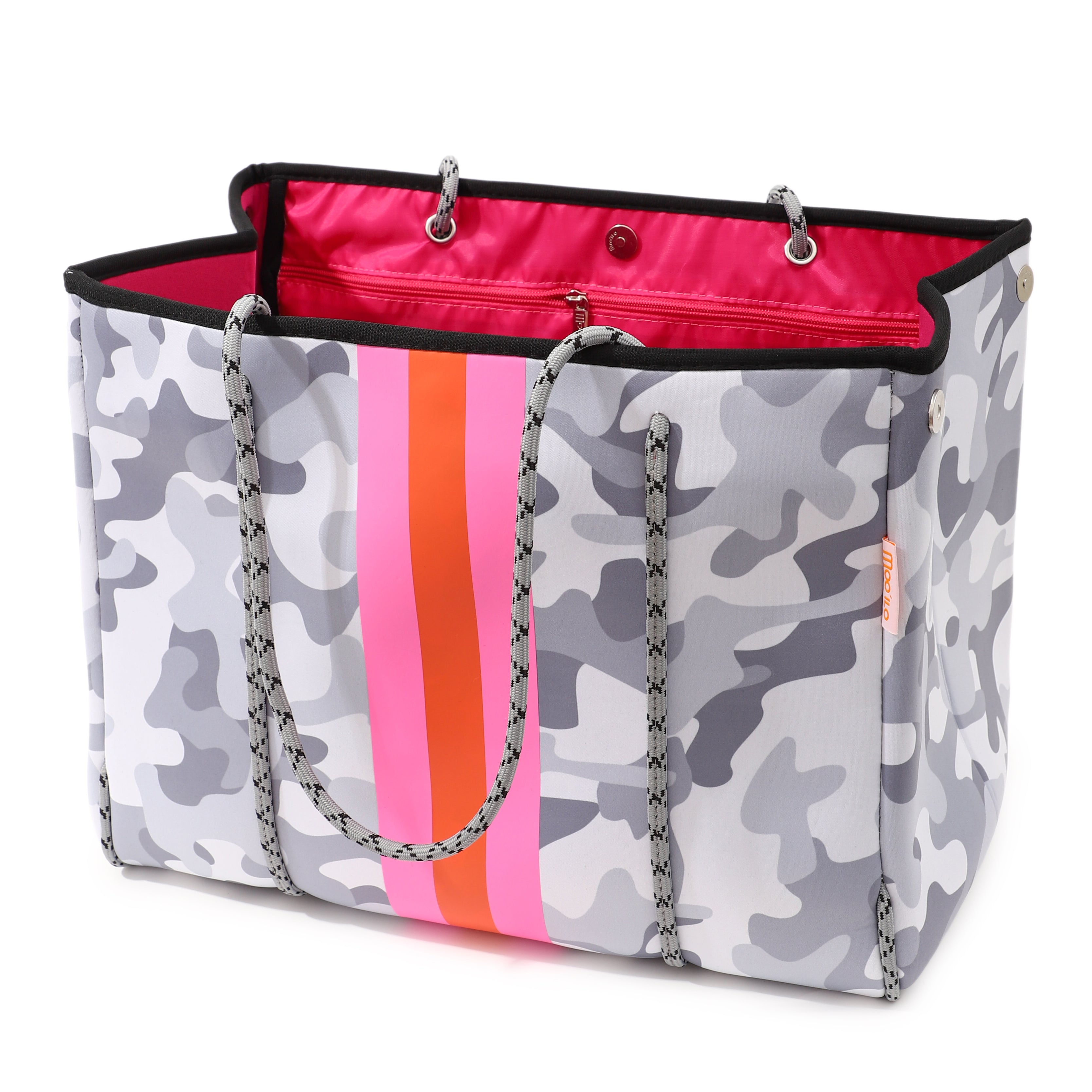Taschen / Neopren-Shopper Lilly - Camouflage Grau