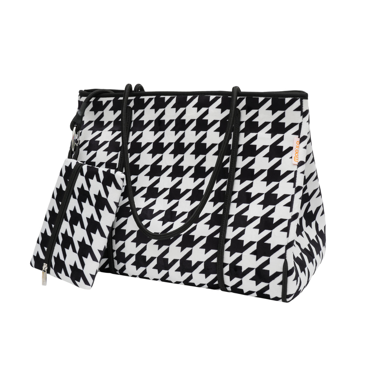 Taschen / Neopren-Shopper Xara -Hahnentritt