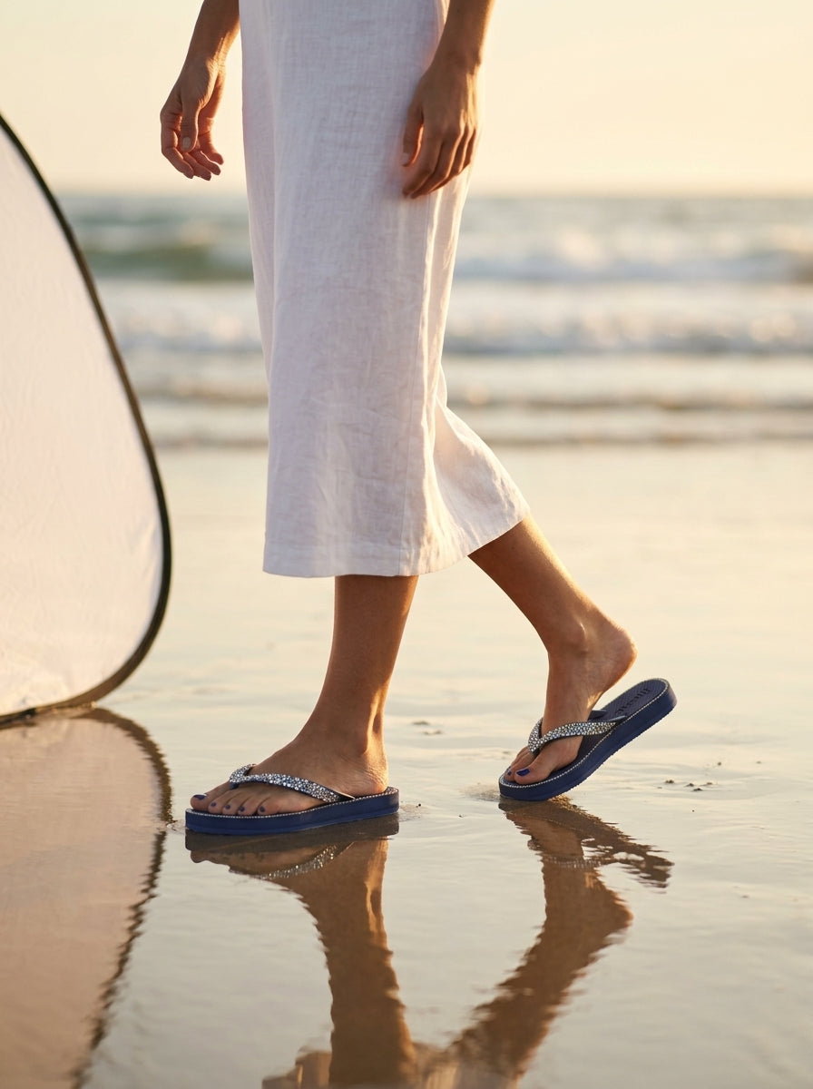 Flip-flop / Thong sandal — On Model - Beach Walk Luxury | Generated by Modelize