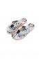 Preview: Herren Flip-Flops - Grey - Skull  /  Neopren Clutch