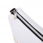 Preview: Double Bandage - Metallic Weiß - Neopren Clutch