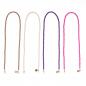 Preview: Handy / Taschenkette Pink Perlen 16 mm dick / Länge ca. 120 cm / Karabiner Silber