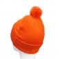 Preview: Mütze Peace Orange mit Bommel