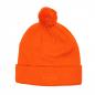 Preview: Mütze Peace Orange mit Bommel