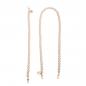 Preview: Handy / Taschenkette Gold Perlen 16 mm dick / Länge ca. 120 cm / Karabiner Gold