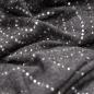 Preview: Reines pures Kaschmir in dunkelgrau mit hunderten von feinsten Kristallen
