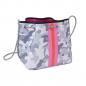 Preview: Neopren Tasche S camouflage grau hell peace
