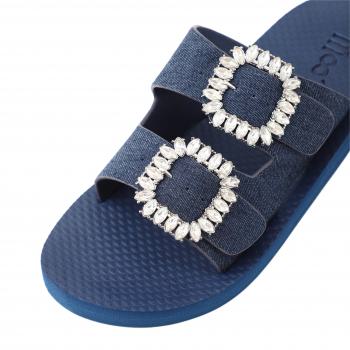 Double Bandage - Blau - Neopren Clutch