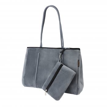 Samt Tasche Mary Grau