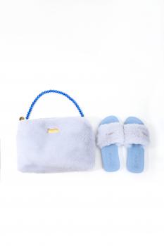 Clutch Teddy Lightblue