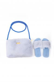 Clutch Teddy Lightblue