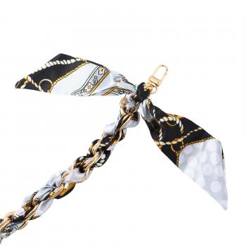 Preview: Satin Kette Schwarz Bunt Medium