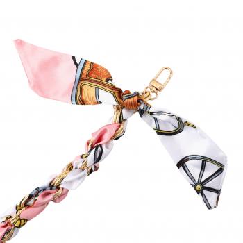 Preview: Satin Kette Weiß Bunt Large