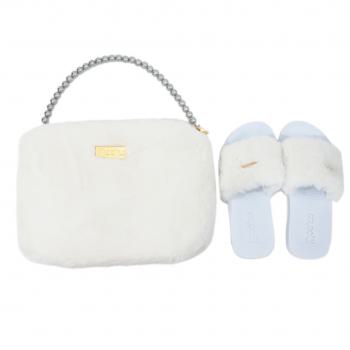 Clutch Teddy White