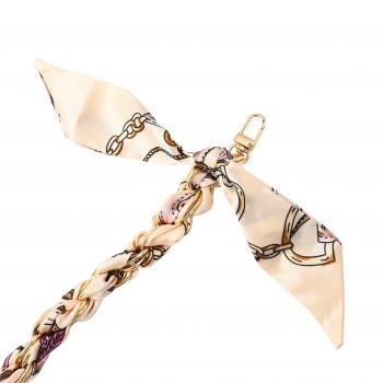 Preview: Satin Kette Beige Bunt Large