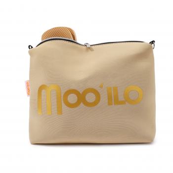 Preview: Beige - Spikes / Kunstleder Clutch