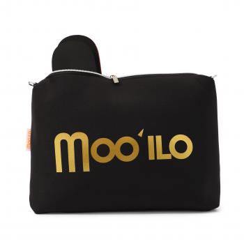 Black  - Katja  / Dark Black - Neopren Clutch