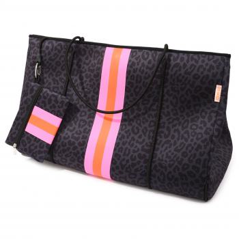 Neopren Tasche Leo XL Black -Pink