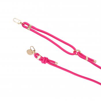 Handy / Taschenkette Pink Tau / Länge ca. 120 cm verstellbar / Karabiner Gold