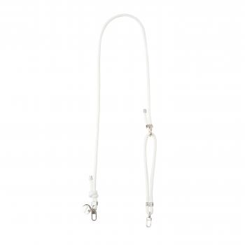 Preview: Handy / Taschenkette Weiß Tau / Länge ca. 120 cm verstellbar / Karabiner Silber