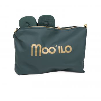 Preview: Darkgreen Rainbow  /  Kunstleder Clutch