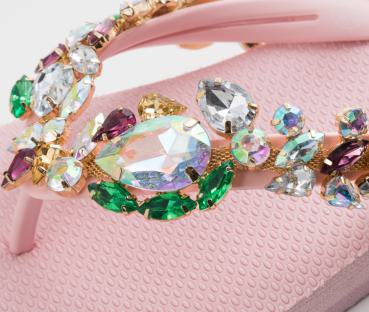 Preview: Rose - Diamant Bunt / Neopren Clutch