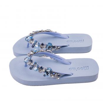 Lightblue - Lightblue  /  Kunstleder Clutch