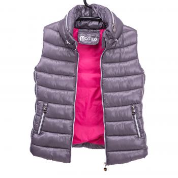 Damen Weste Grau / Innen Pink