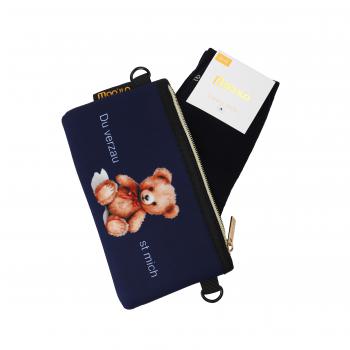 Socken - Verzaub Bär t - Neopren Clutch Gr. 35 - 38