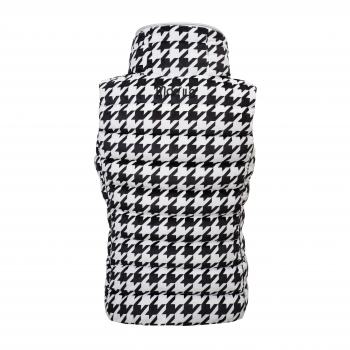 Preview: Damen Weste Samt Hahnentritt