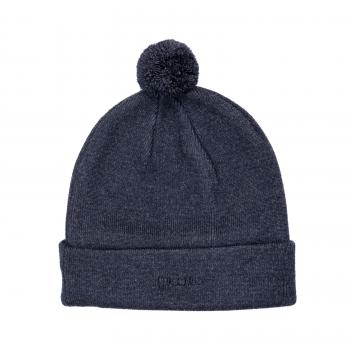 Mütze Peace Dunkelblau mit Bommel