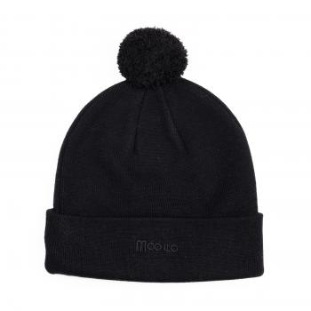 Mütze Peace Schwarz mit Bommel