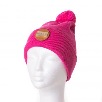 Pink Mütze mit Bommel