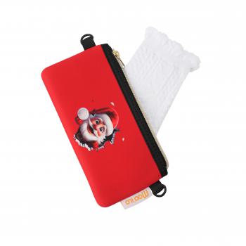 Socken - Weihnachtsmann - Neopren Clutch - Gr. 39 - 42