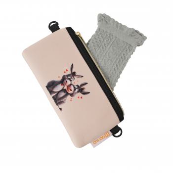 Socken - Esel Liebe - Neopren Clutch Gr. 36 - 39