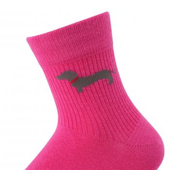 Preview: Socken - Dackel Blau - Neopren Clutch Gr. 36 - 39