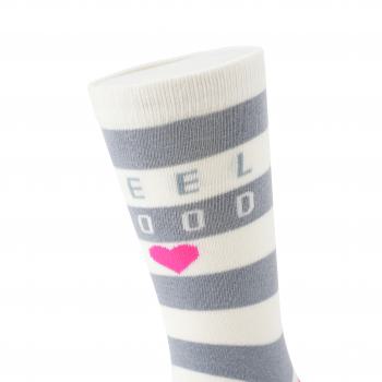 Preview: Socken - Wellen Herz Orange - Neopren Clutch Gr. 36 - 39