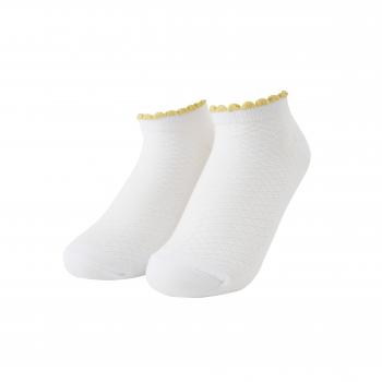 Preview: Socken - Karo Weiß - Gold - Neopren Clutch Gr. 36 - 39