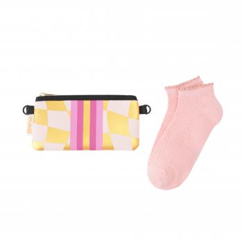 Preview: Socken - Karo Pearl  - Neopren Clutch Gr. 36 - 39