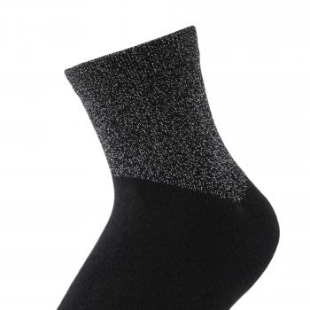 Preview: Socken - Wellen Schwarz - Silber  - Neopren Clutch Gr. 36 - 39