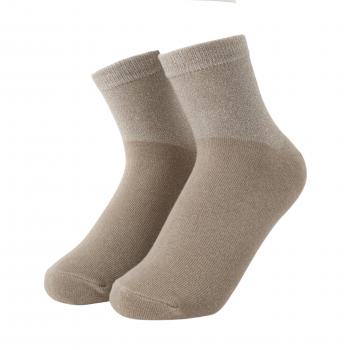Preview: Socken - Wellen Taupe - Silber - Neopren Clutch Gr. 39 - 42