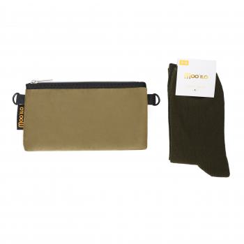 Preview: Socken - Lurex Khaki - Velvet Clutch Gr. 39 - 42