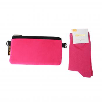 Preview: Socken - Lurex Pink - Velvet Clutch Gr. 35 - 38