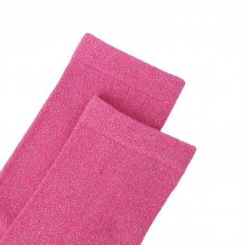 Preview: Socken - Lurex Pink - Velvet Clutch Gr. 35 - 38