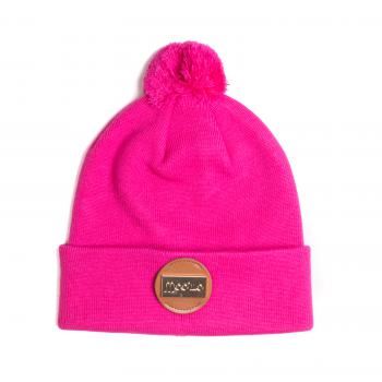 Pink Mütze mit Bommel