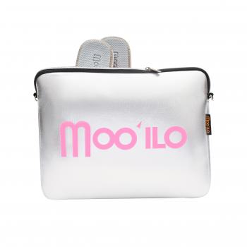 Clutch Metallic Silber