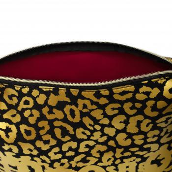 Preview: Neopren Clutch Leo Schwarz Gold