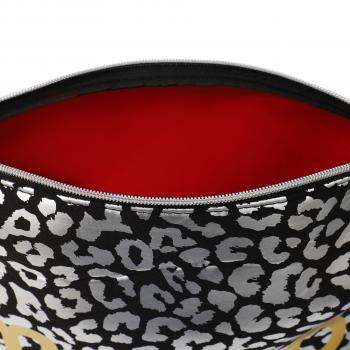 Preview: Neopren Clutch Leo Schwarz Silber